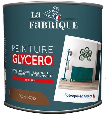 Peinture glycero Ton Bois brillant 125 ml - LA FABRIQUE