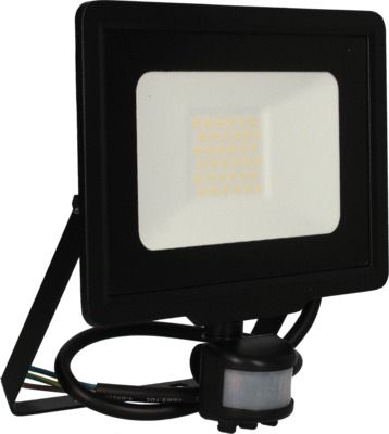 Projecteur LED extérieur détecteur de mouvements 30W blanc neutre IP44 2550 lumens noir - KALI ARLUX