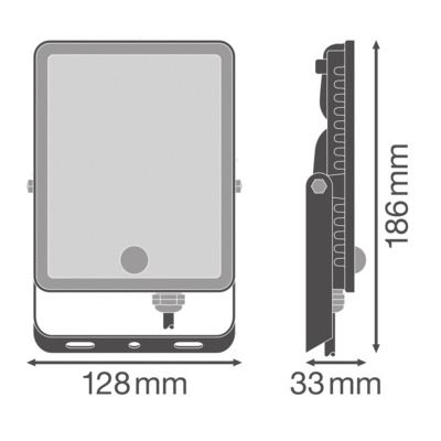 Projecteur LED extérieur détecteur de mouvements 30W blanc neutre IP65 2700 lumens noir - FLOODLIGHT LEDVANCE