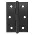 Charnière rectangulaire acier époxy noir 45 x 80 mm CIME