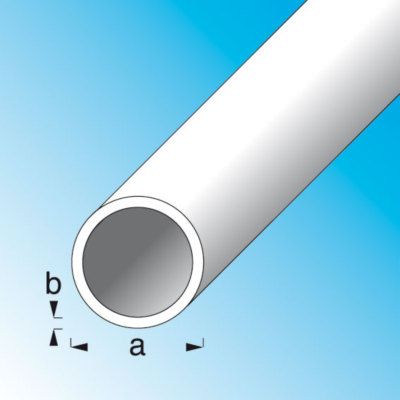 Tube rond aluminium argent 12 x 1 mm 1 m ALFER