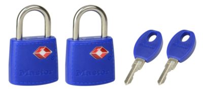 Cadenas à clés largeur 23 mm en métal s'entrouvant par 2 MASTER LOCK