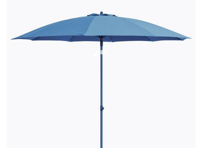 Parasol droit diamètre 2,70 m mât en aluminium Bleu ALIZE