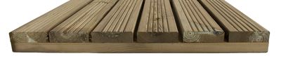 Dalle pin rainurée L 500 x H 500 x Ep 44 mm HENRY TIMBER