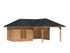 Abri de jardin Bianca SET 5 Marron 24,9 m2 Traité marron PALMAKO Livraison incluse domicile