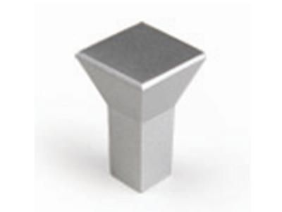 Bouton de meuble carré aluminium 15 mm x 15 mm REI