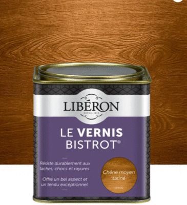 Vernis bistrot chêne moyen satin 0,5 l LIBERON