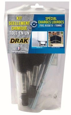 Chevilles chimiques universelles pack Drak M10 par 4 RED HEAD