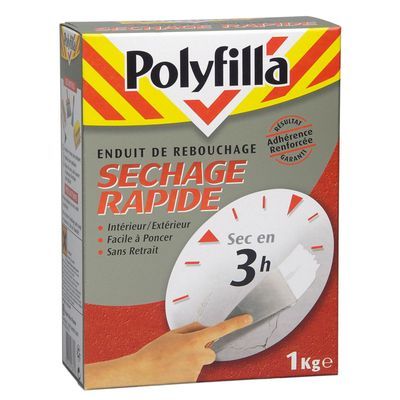 Enduit de rebouchage rapide en poudre 1KG POLYFILLA