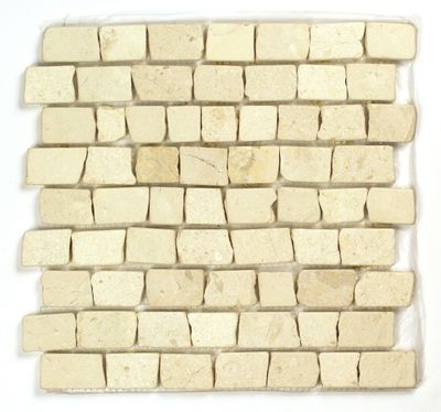 Mosaïque rectangulaire Mosa blanc 30 x 30 cm MAT INTER