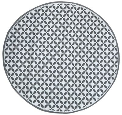 Tapis rond diamètre 150 cm gris JARDILINE