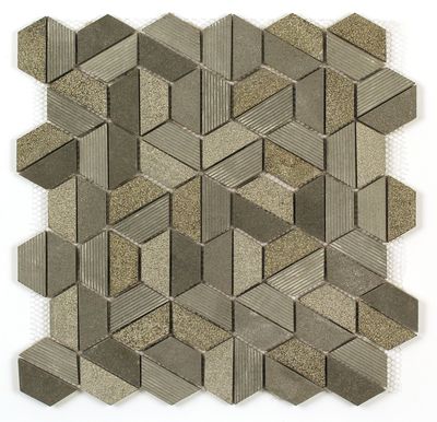 Mosaïque hexagone pierre Everest 30x30 cm MAT INTER