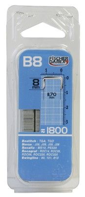 Agrafes B8 8 mm par 1800 FISCHER DAREX