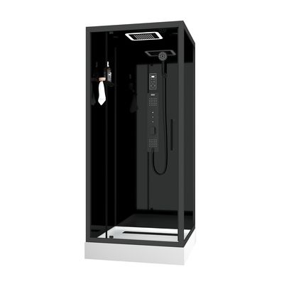 Cabine de douche hydromassante carrée noire 90x90x218 cm Aura Square AURLANE