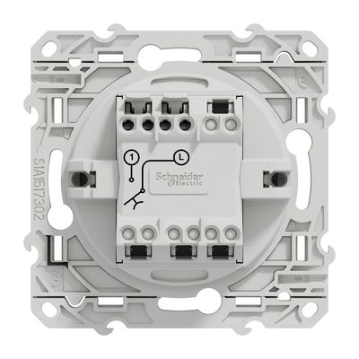 Bouton poussoir aluminium - Odace SCHNEIDER ELECTRIC