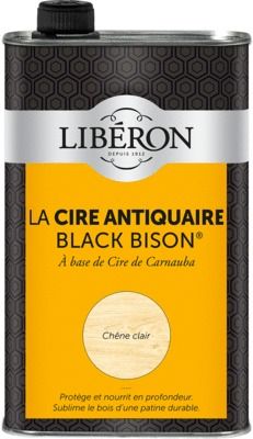 Cire antiquaire liquide "Black Bison" chêne clair 1 l LIBERON