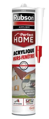 Mastic Perfect Home murs et fenêtres gris 280 ml RUBSON