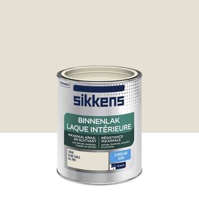 Peinture Laque intérieure blanc sable satin 750 ml SIKKENS