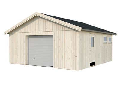 Garage bois Bois Naturel  Andre 28,5m2 PALMAKO Livraison incluse domicile