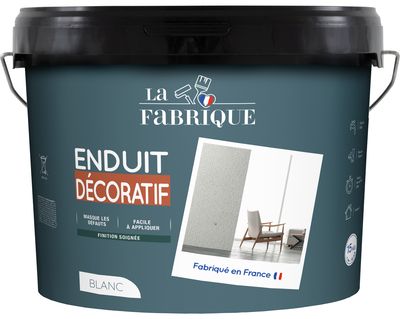 Enduit décoratif blanc 15 kg - LA FABRIQUE