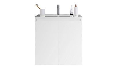 Meuble de salle de bains blanc L 80 cm Gaya