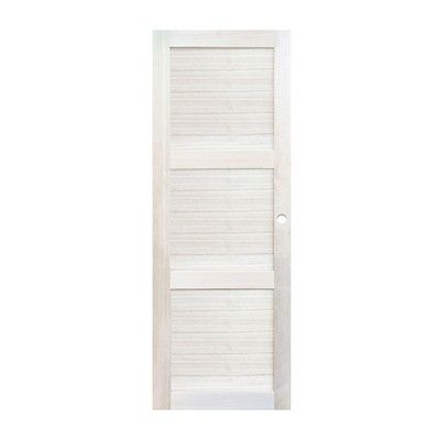 Porte coulissante exotique 3 panneaux pleins 204 x 93 cm