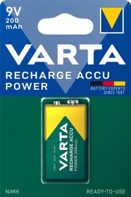 Accumulateur 9 V prêt à l'usage 200 mAh VARTA