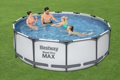 Piscine hors-sol ronde xspm diamètre 366 cm hauteur 100 cm avec filtre à cartouche  BESTWAY