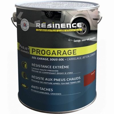 Peinture sol PROGARAGE tomette 2 l - RESINENCE