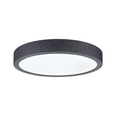 Plafonnier LED rond gris foncé 300mm 4000k 15W IP44 ALBIA FABRIC PAULMANN