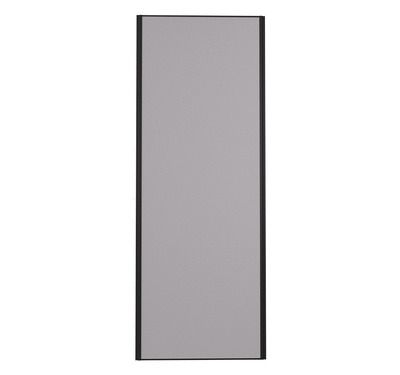 Porte de placard Gris Profil noir H 248,5 x L 62,2 cm YNGENIO