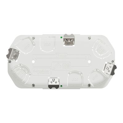 Boite d'encastrement 2 postes 67x40mm IP20 pour Multimatériaux - Multifix Schneider Electric