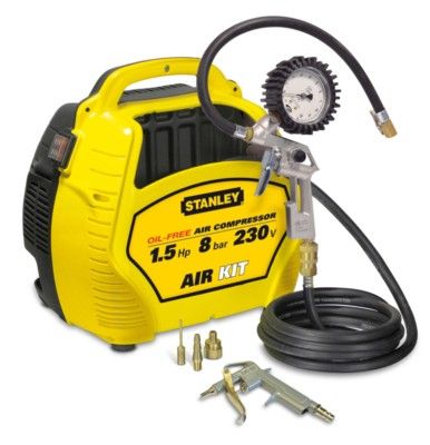 Compresseur à air portatif  1.5 hp coaxial AIR KIT - STANLEY