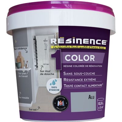 Résine colorée de rénovation aluminium 500 ml - RESINENCE