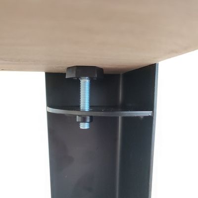 Pied étau noir cornière profilé pour table hauteur 73 cm MOTTEZ