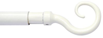 Tringle de vitrage extensible de 40 à 65 cm embout crosse diam 10 mm Finition blanc brillant - MOBOIS