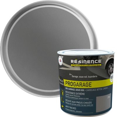 Peinture sol PROGARAGE zinc 300 ml - RESINENCE