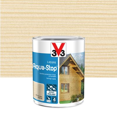 Lasure bois Aqua-Stop® protection intérieure et extérieure incolore 1 l V33