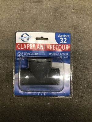 Clapet anti-retour PVC diamètre 32 INTERPLAST