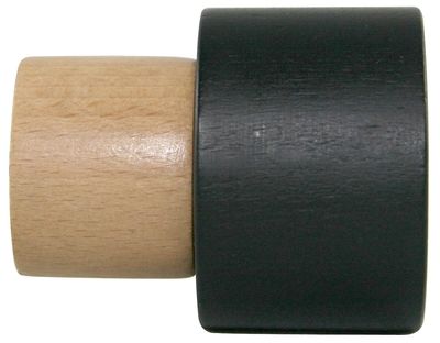 Embout cylindre bicolore diam 28 mm Finition Naturel et Noir Mat - MOBOIS