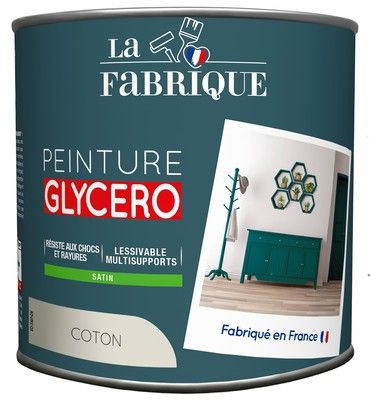 Peinture glycero Coton satin 500 ml - LA FABRIQUE