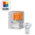 Ampoule WIFI Spot GU10 4,9W=350 lumens RGBW LEDVANCE