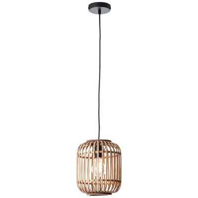 Suspension banbou E27 60W Ø21 cm WOODROW - BRILLIANT