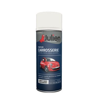 Peinture en Aérosol carrosserie blanc banquise RAL 37127 400 ml - JULIEN