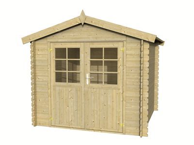 Abri de jardin  Bois Naturel  Catherine 5m2 WHITE_WOOD Livraison incluse domicile