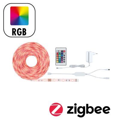 Ruban LED connecté 5m prêt à l'emploi multicolore 20W 12V ZIGBEE SIMPLED PAULMANN