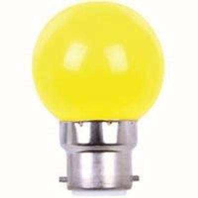 Ampoule LED B22 1 W jaune FOX LIGHT