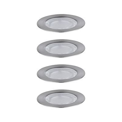 Spot encastrable extérieur LED blanc chaud IP67 4x0,6W 4x40 lumens 12V Kit de démarrage  - Link+Light PAULMANN