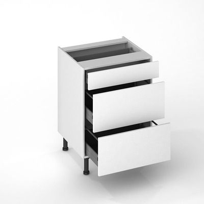 Façade tiroir pour meuble de cuisine Avantgarde blanc 27,6 x 60 cm OFITRES