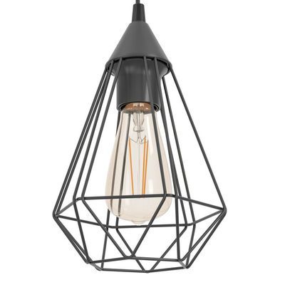 Suspension métal noir E27 60W Ø17,5 cm TARBES - EGLO